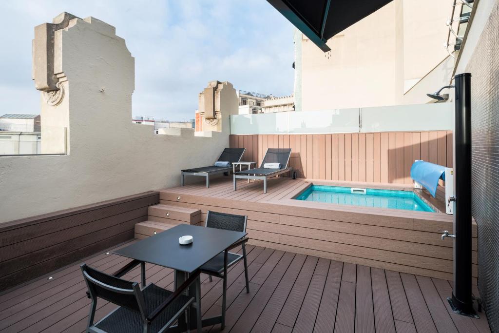 Hotel Catalonia Catedral chambre double supérieure avec piscine privée sur le toit Barcelone