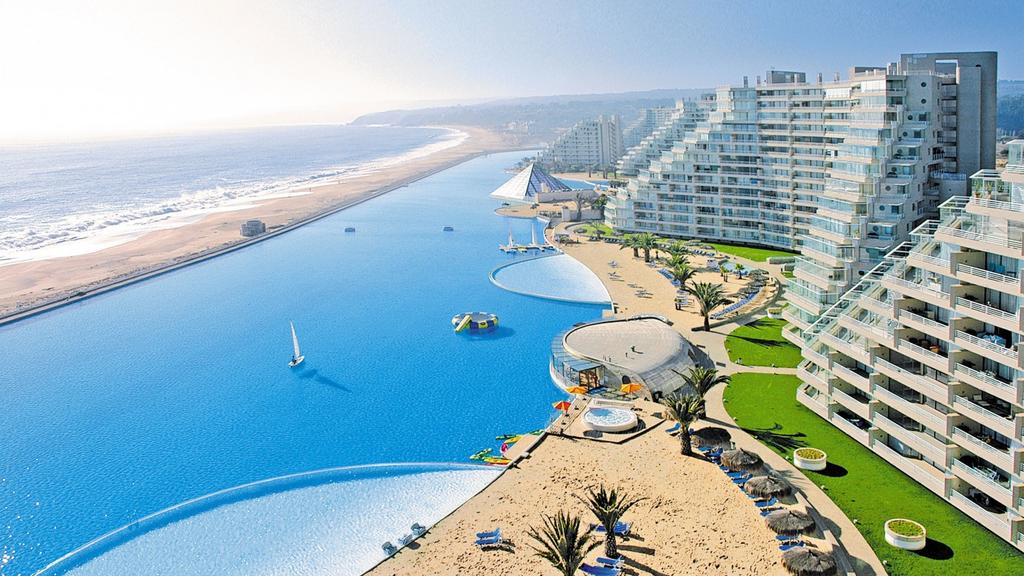 Hôtel San Alfonso del Mar - 5 étoiles Chili -  avec la 2ème plus grande piscine du monde