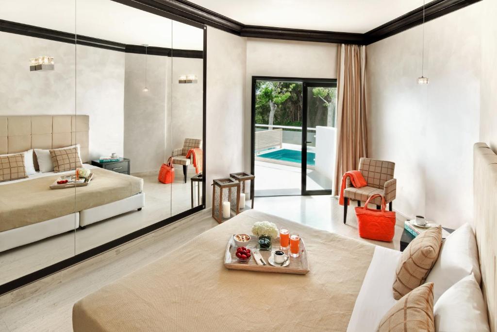 Chambre avec piscine privée hotel en Grèce Mitsis and spa Rhodes