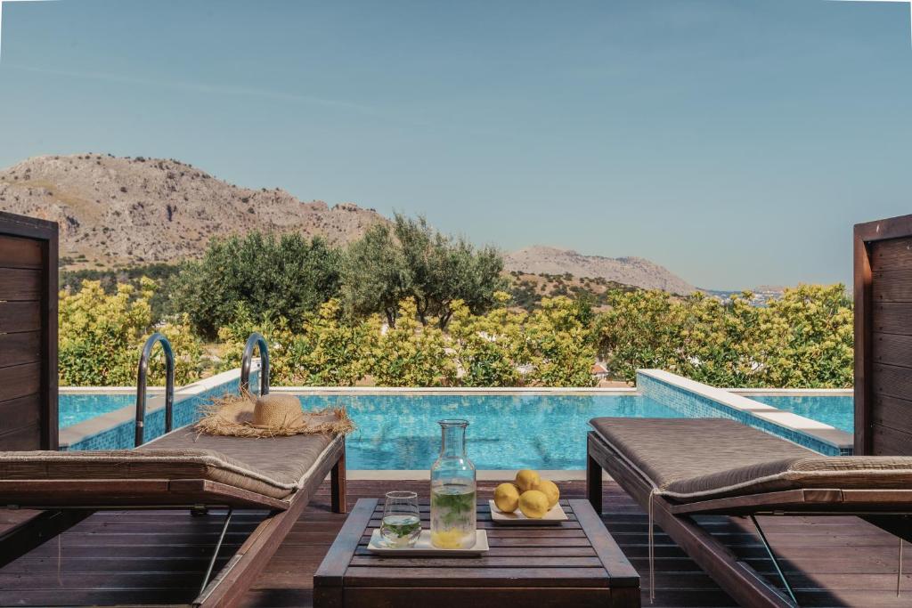 Suite Familiale avec Piscine Privée en Grèce Hotel Lindos Imperial Resort Rhodes