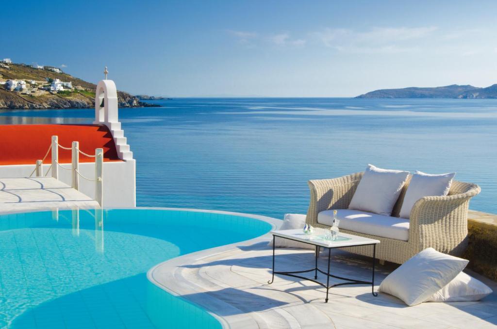 Suite de luxe avec piscine privée Mykonos grand hotel and spa Grèce