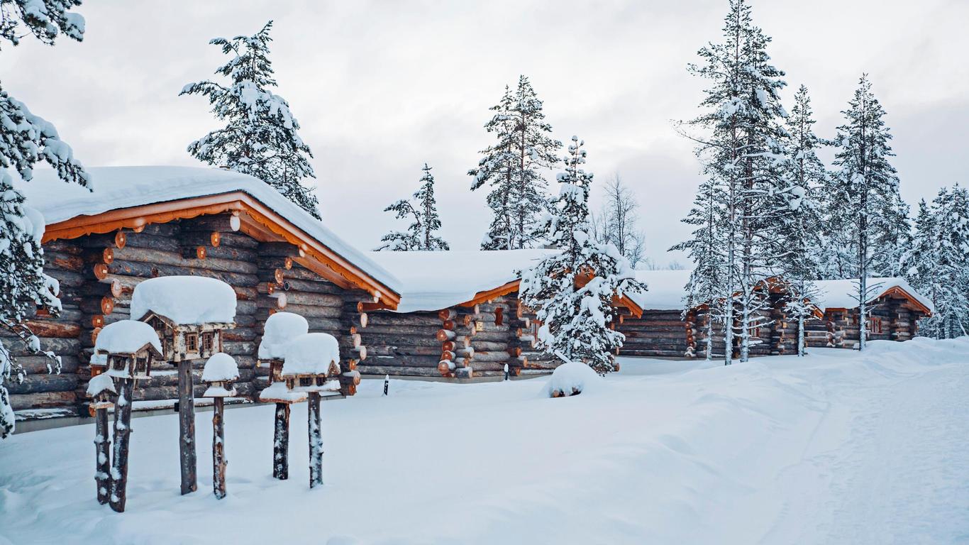 Le Kakslauttanen Artic Resort en Laponie Finlandaise avec ses cabanes en rondins