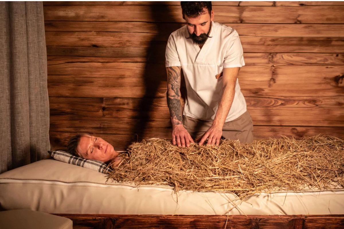 massage au foin hotel lac salin livigno alpes italienne lombarde